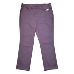 NYDJ Size 20 W Straight Leg Denim Jeans Fig Purple