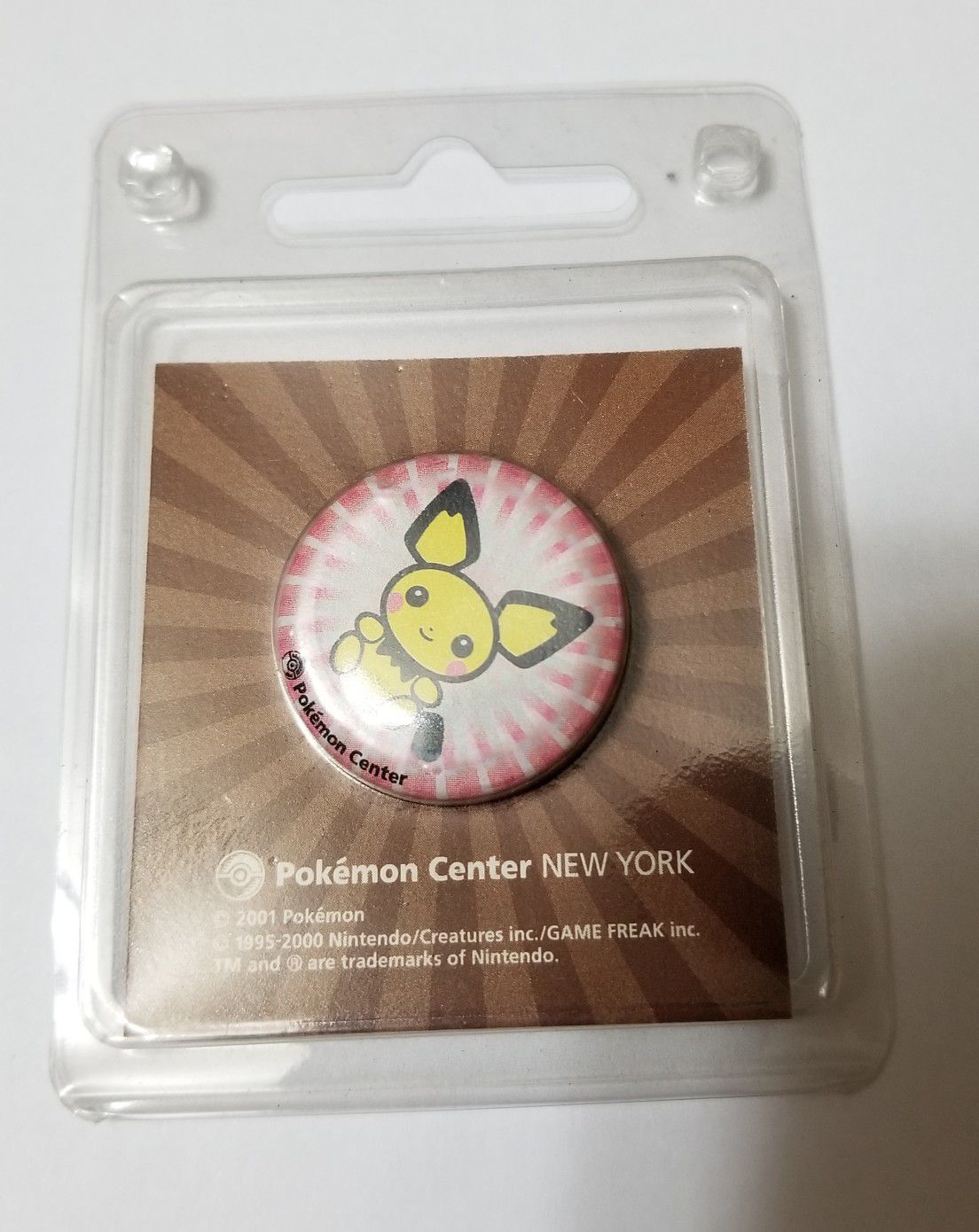 Pichu Pokemon Pin Very Rare from 2001