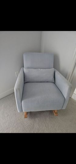 Light Blue Nursery Rocking Chair