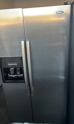 Whirlpool Side By Side Stainless Steel Refrigerator Fridge
