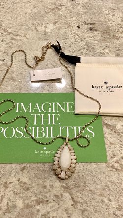 NWT — Seastone Pendant KATE SPADE Necklace— 12 karat Gold — NORDSTROMS $128.00 New with Tags— PRICE IS FIRM