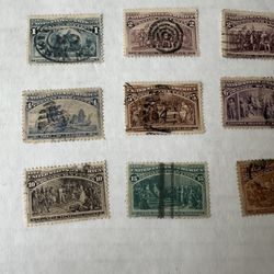 United States 1893 Columbus Expedition 231-239 Stamp Group 