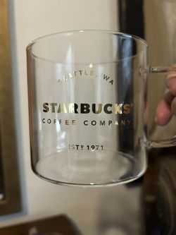Starbucks Seattle Glass Mugs Set Of 2