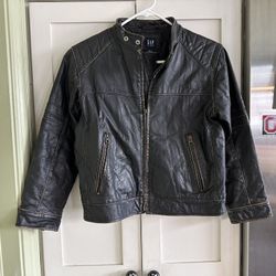 Gap Boys Medium 8-10 Leather Biker Style Jacket