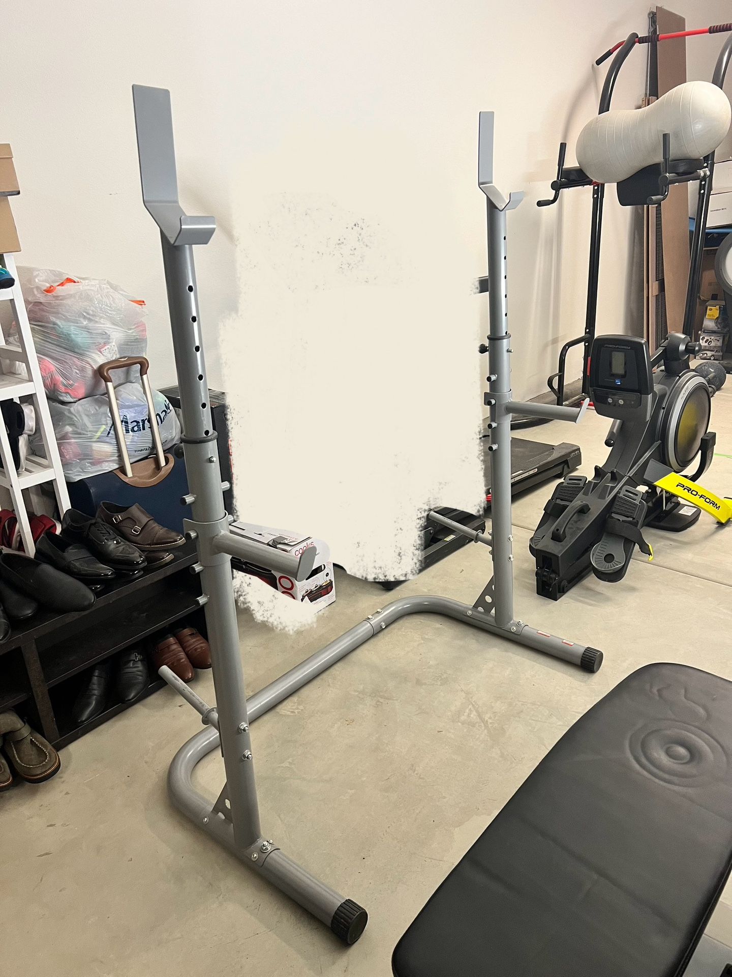Bench Press With Squat Stand
