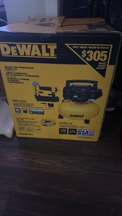 Dewalt compresser + 16G  nail gun w/ Hose