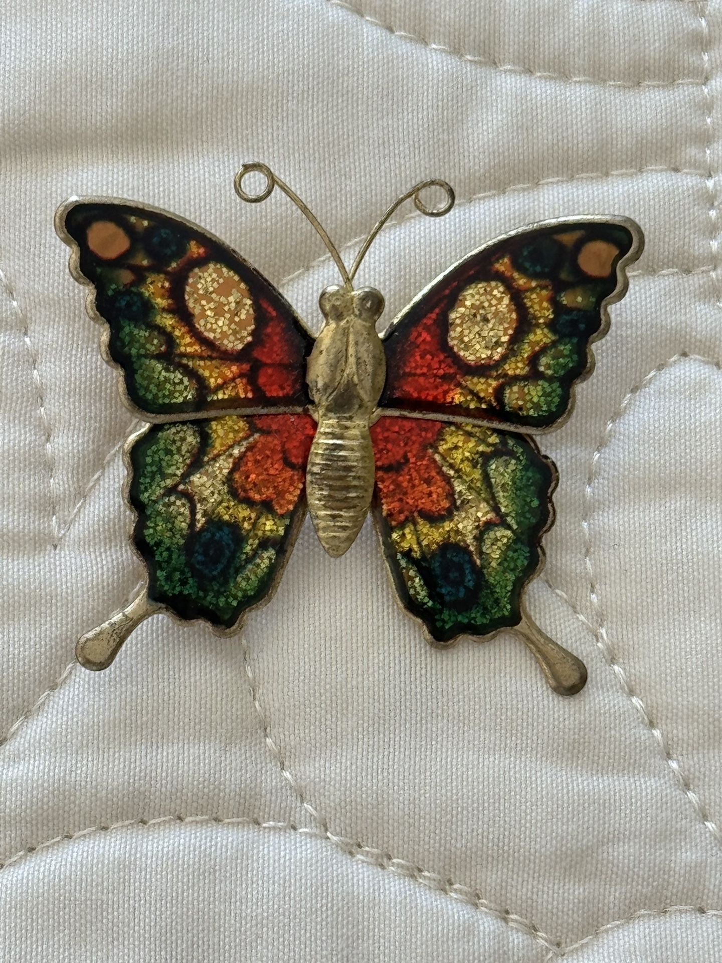 Cute Vintage Butterfly Brooch