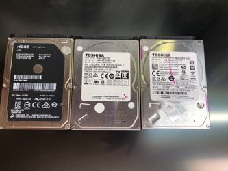 1000 Gb or 1Tb HARD DRIVES WILL FIT LAPTOP, or PC Tower. ALSO APPLE iMAC AND MACBOOKS PRE 2012. Your choice $2 0 EACH