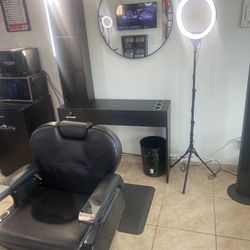 Barber Chair and station