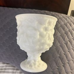 large milk glass