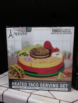 Heated Taco serving set