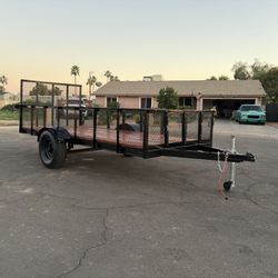 7’ X 14’ Flat Bed Trailer (w/ ramp)
