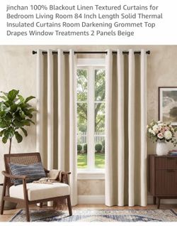 Blackout curtain, 50x84” 2 panels, new