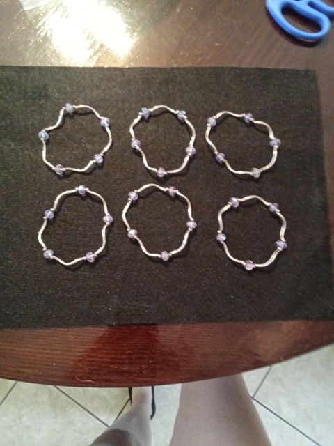 Lavender Crystal Stretch Bracelet