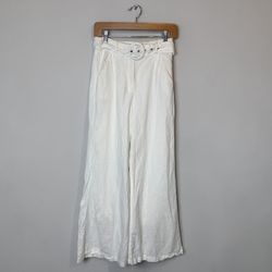 Charlie Holiday Women’s White Linen Pants