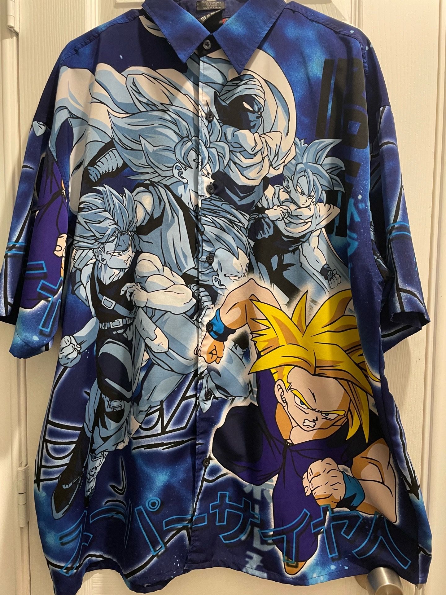 Vintage Dragon Ball Z collared shirt