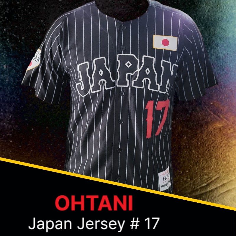 JAPAN NATIONAL BASEBALL OHTANI BUTTON DOWN JERSEY - LARGE

 