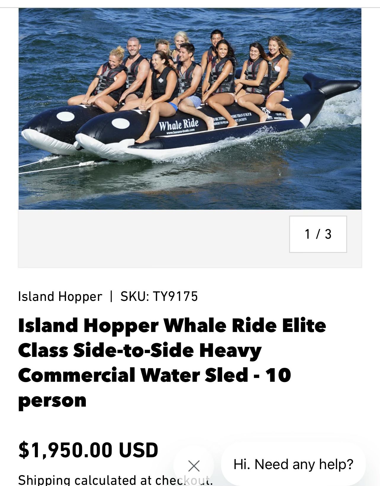 Island Hopper Whale Ride New 