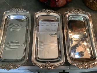 Wallace Baroque Silverplate Serving Tray (3 available)