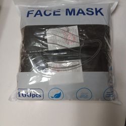 (Free w/any $5 purchase) 100 pc. disposable black face masks