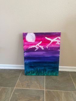 Painting of lightning