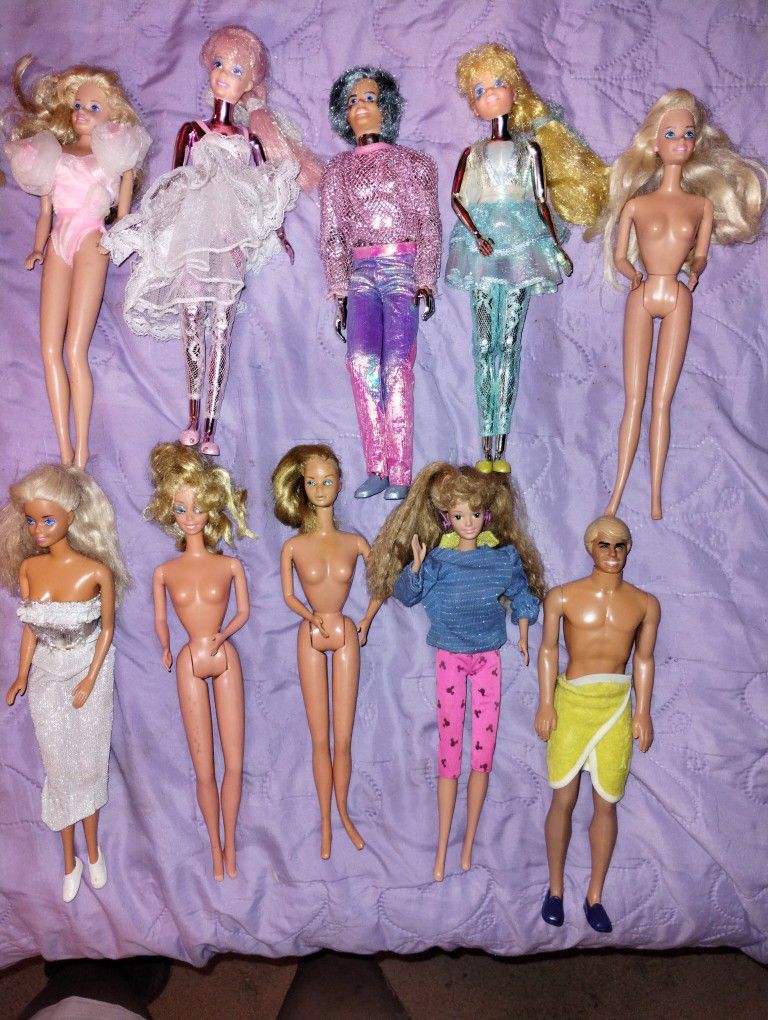 Vintage 1968 Barbie And Ken Dolls
