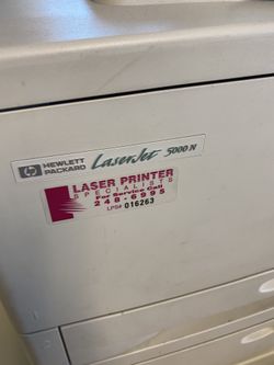 Hp laser jet 5000n printer with extra 11x17 tray