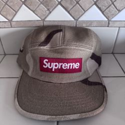 Supreme Camo Camp Strapback Hat