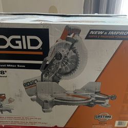 RIDGID 15 Amp 10 in. Corded Dual Bevel Miter Saw with LED Cut Line Indicator