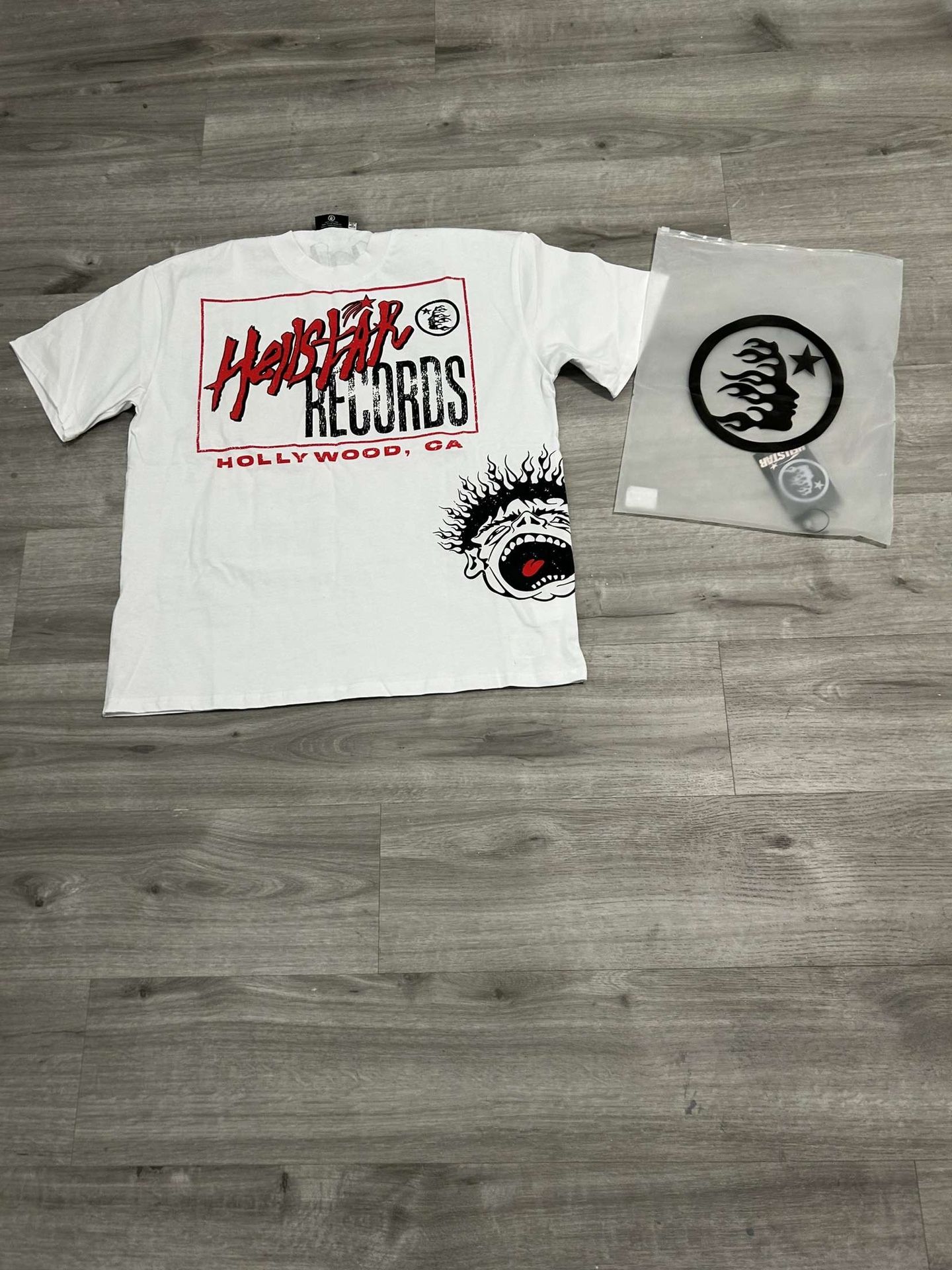 Red hellstar records T-shirt