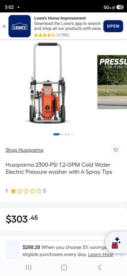 Husqvarna PW2300 Pressure Washer