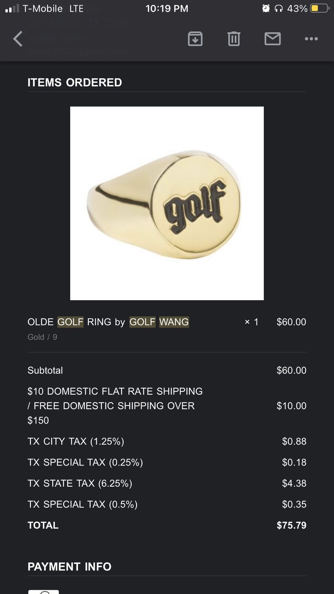 OLDE GOLF RING by GOLF WANG for Sale in San Antonio, TX - OfferUp