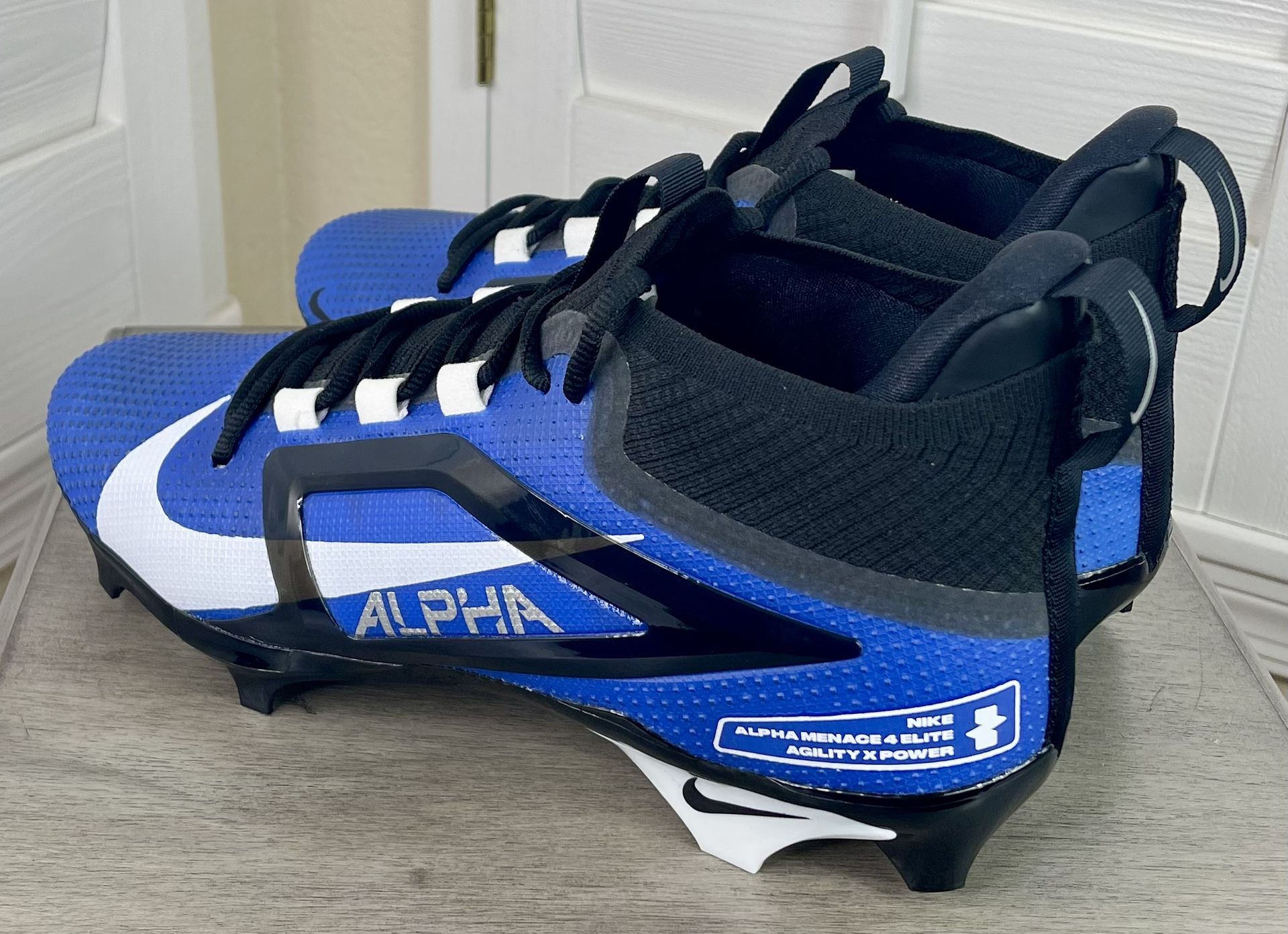 Nike Alpha Menace Elite Blue/Black Football Cleats FD7036 400