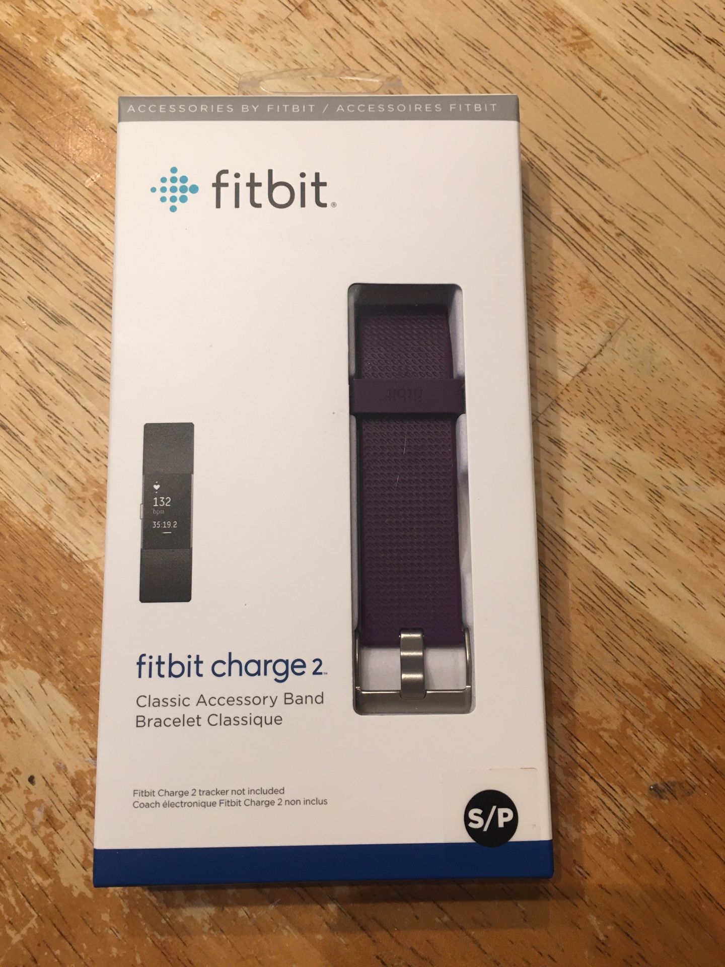 Fitbit Charge 2 Accessory Band, Plum, Small