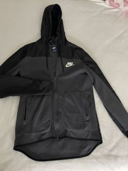 Black And Gray Nike Zip Up