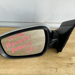2011-2015 Hyundai Accent DRIVER Side View Mirror Light Green  Aftermarket 