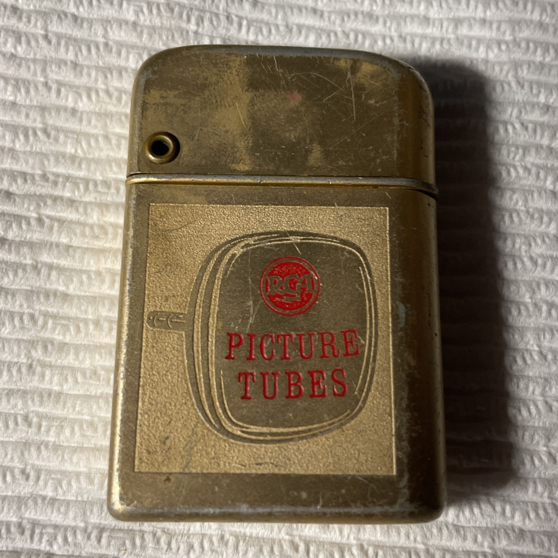 Vintage Chrome Omega Super Lighter RCA Picture Tubes