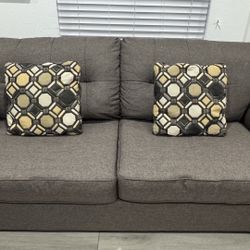 Sofa Sleeper With Queen Memory Foam Mattress