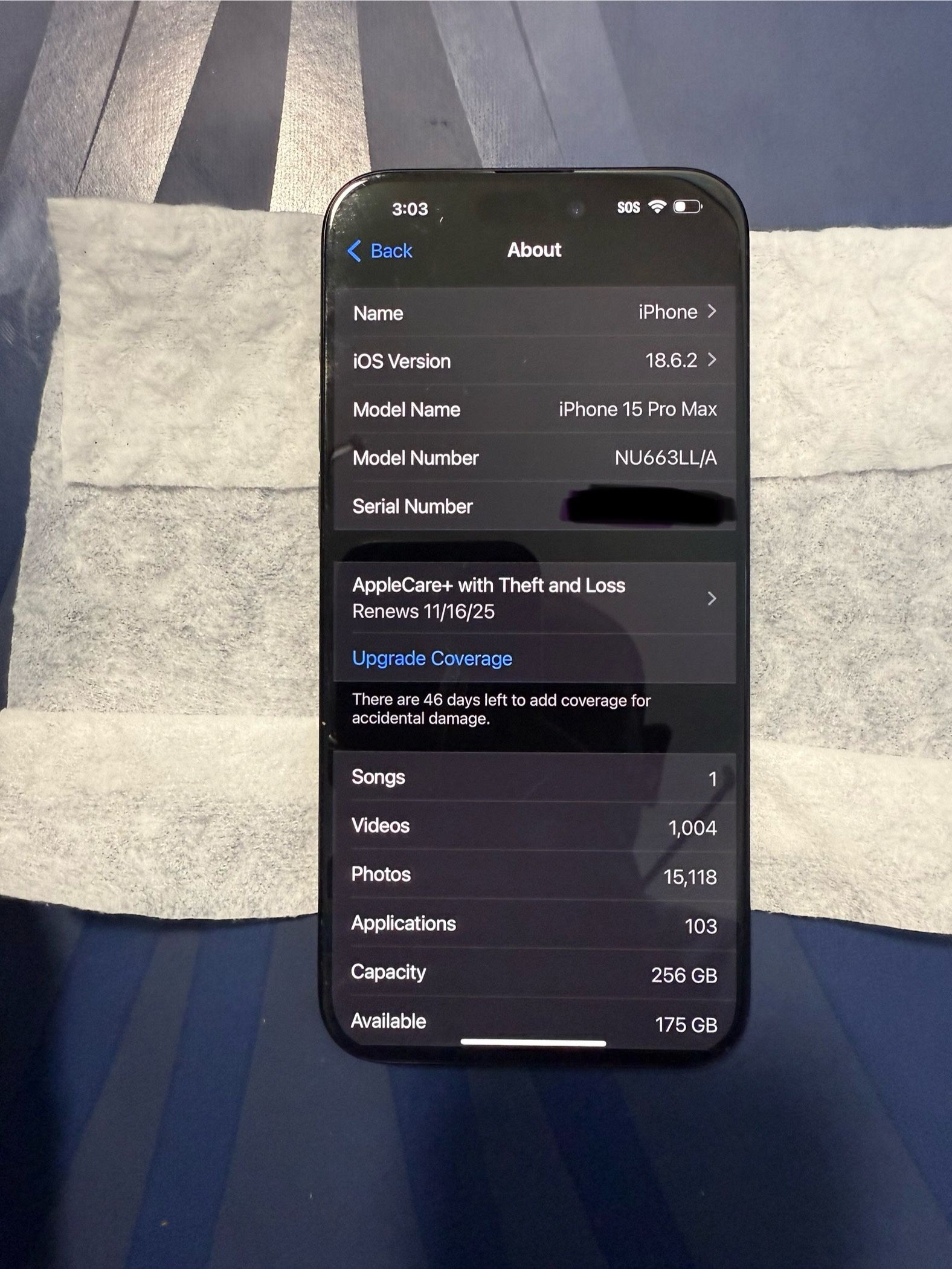 Unlocked iPhone 15 Pro Max, 256 GB, Space Gray