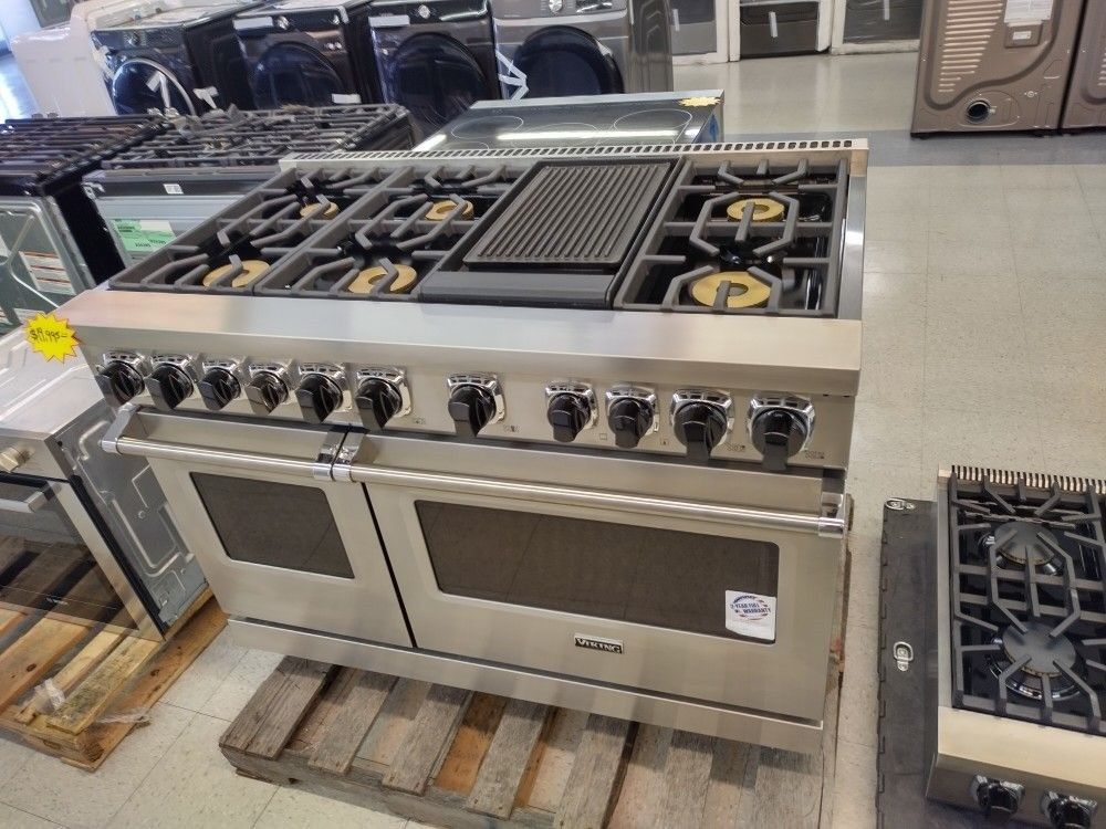 VIKING 48 INCH DUAL FUEL RANGE CONVECTION OVENS