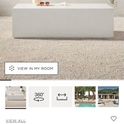 CB2 Ivory Concrete Indoor/Outdoor Coffee