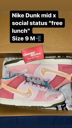 Nike Dunk Mid X Social Status Free Lunch Strawberry Milk