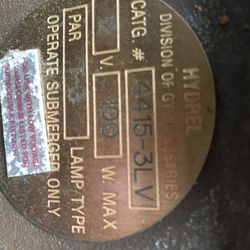 Brand new Under water Brass fixture Great for a pool or pond