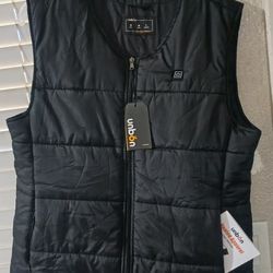 Unbon Heater Apparel Black Vest Size Large 
