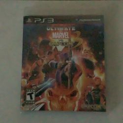 PS3 Ultimate Marvel Vs Capcom Game used Like New No Scratches 