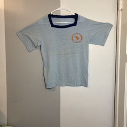 Vintage Surf Tee Shirt Box Neck