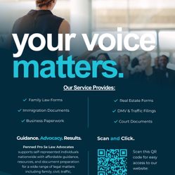 Legal - Pro Se (Self-Representation) Services