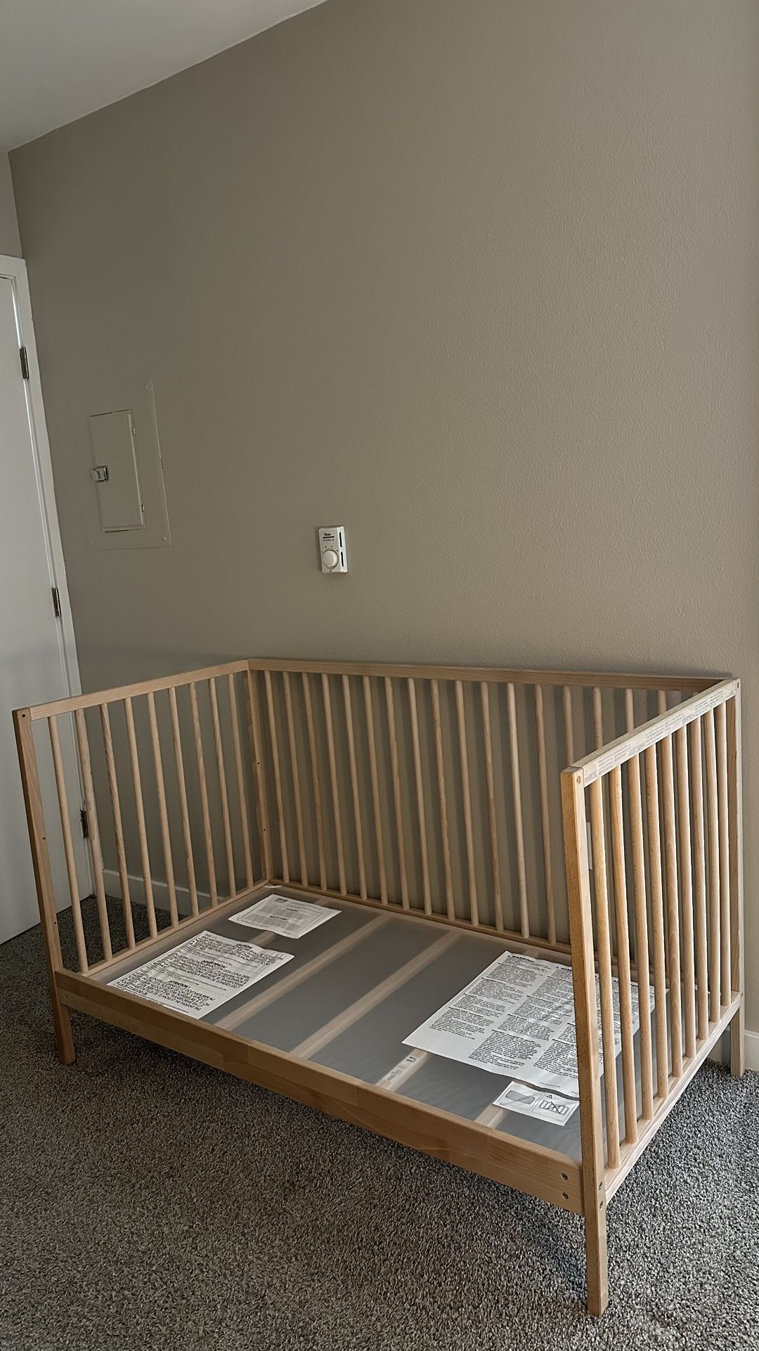 IKEA Sniglar Crib Beech