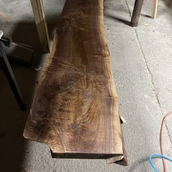 Rustic Style Real Wood Bench 