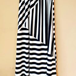 Striped Pattern Maxi Skirt Women's Size S/ Small